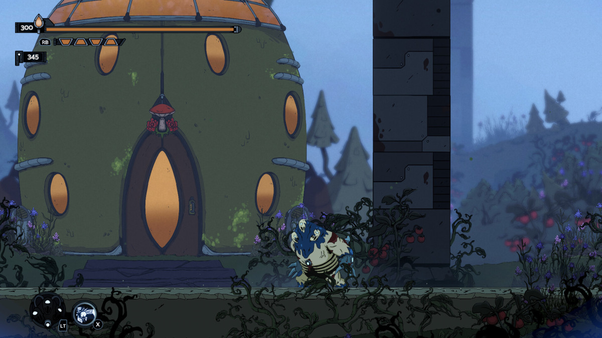 A screenshot of Biomorph showing the player possessing a zombie enemy.