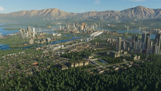 Cities: Skylines 2 screenshot of a sprawling city.