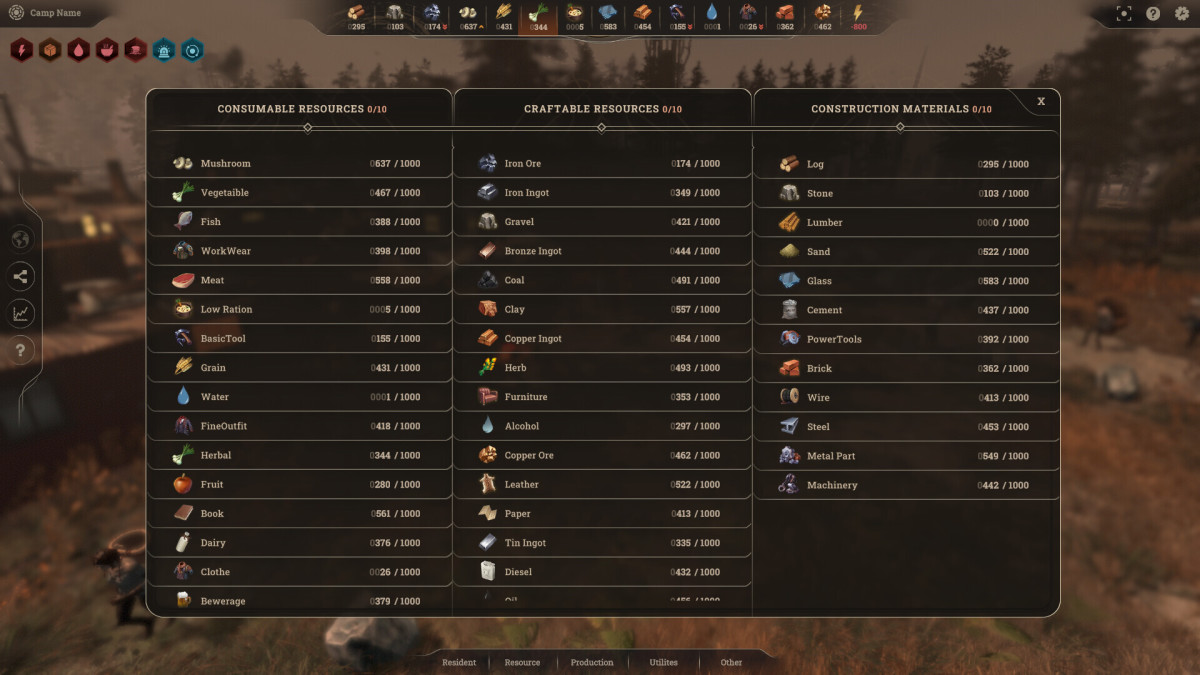 New Cycle screenshot showing a list of resources.